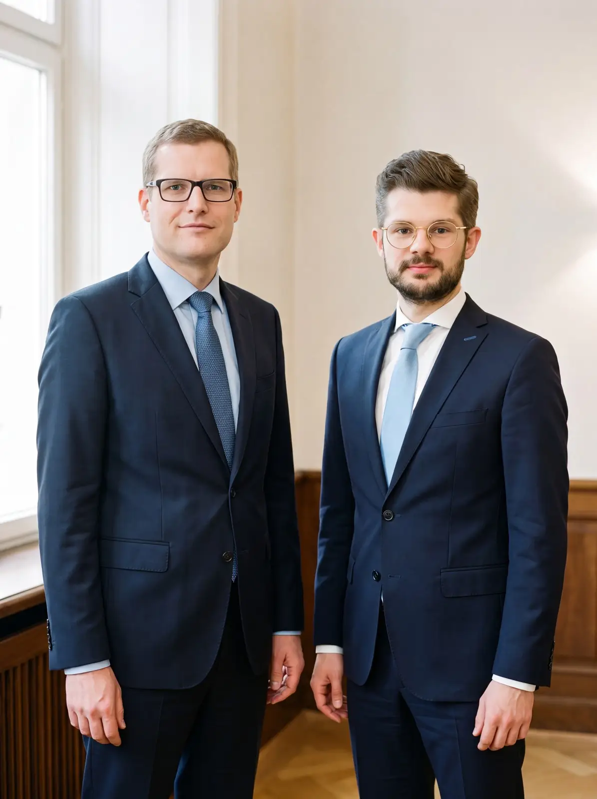 Zwei Männer im Anzug